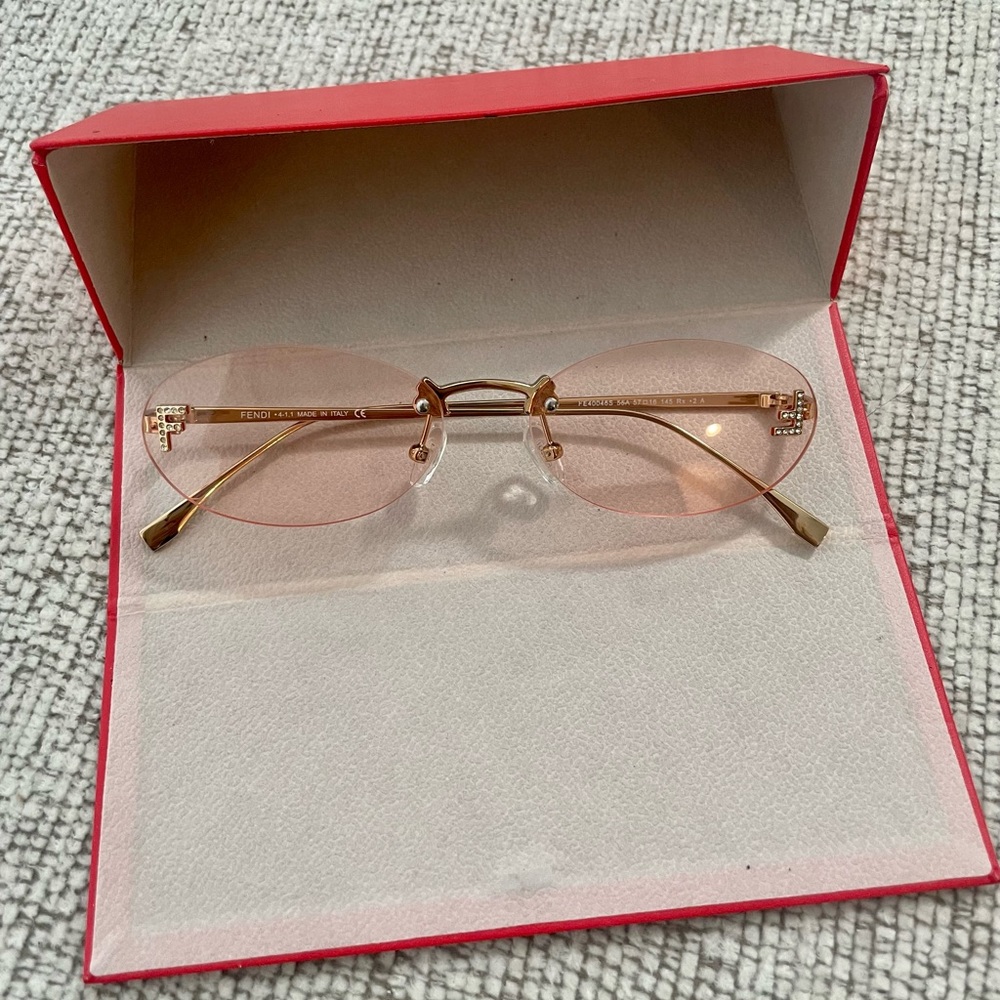 Fendi pink vintage glasses